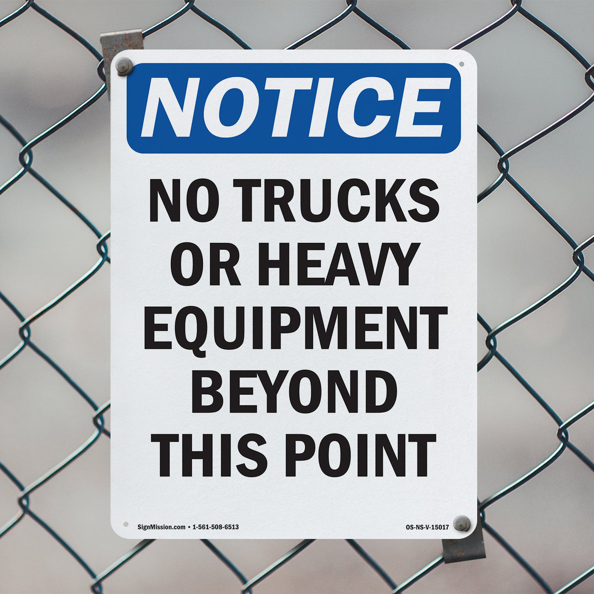 No Trucks Or Heavy Equipment Beyond