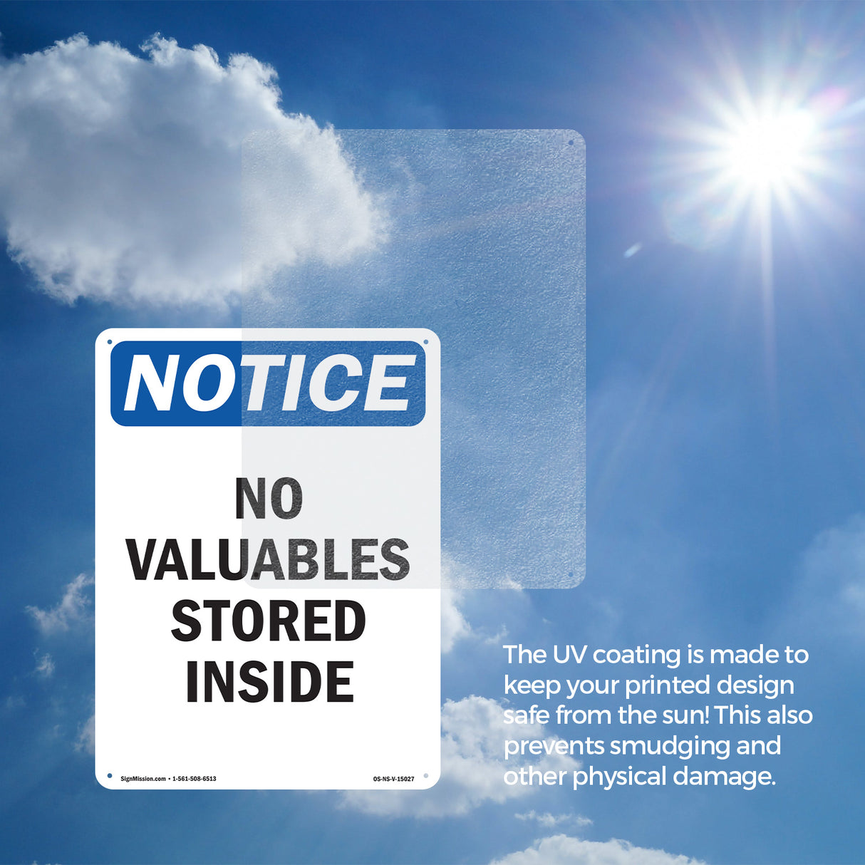No Valuables Stored Inside