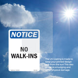 No Walk-Ins