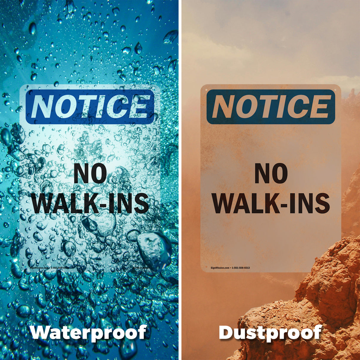 No Walk-Ins