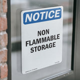 Non Flammable Storage Sign