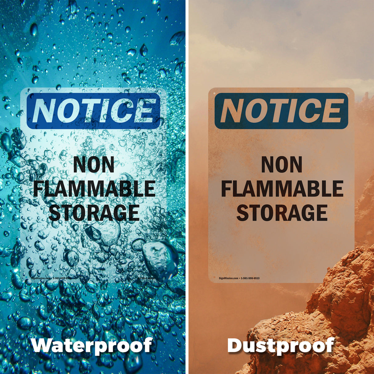 Non Flammable Storage Sign