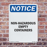 Non-Hazardous Empty Containers