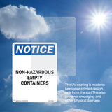 Non-Hazardous Empty Containers