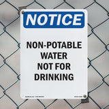 Non-Potable Water Not For Drinking