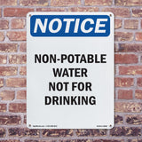 Non-Potable Water Not For Drinking
