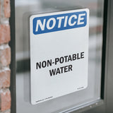 Non-Potable Water Sign