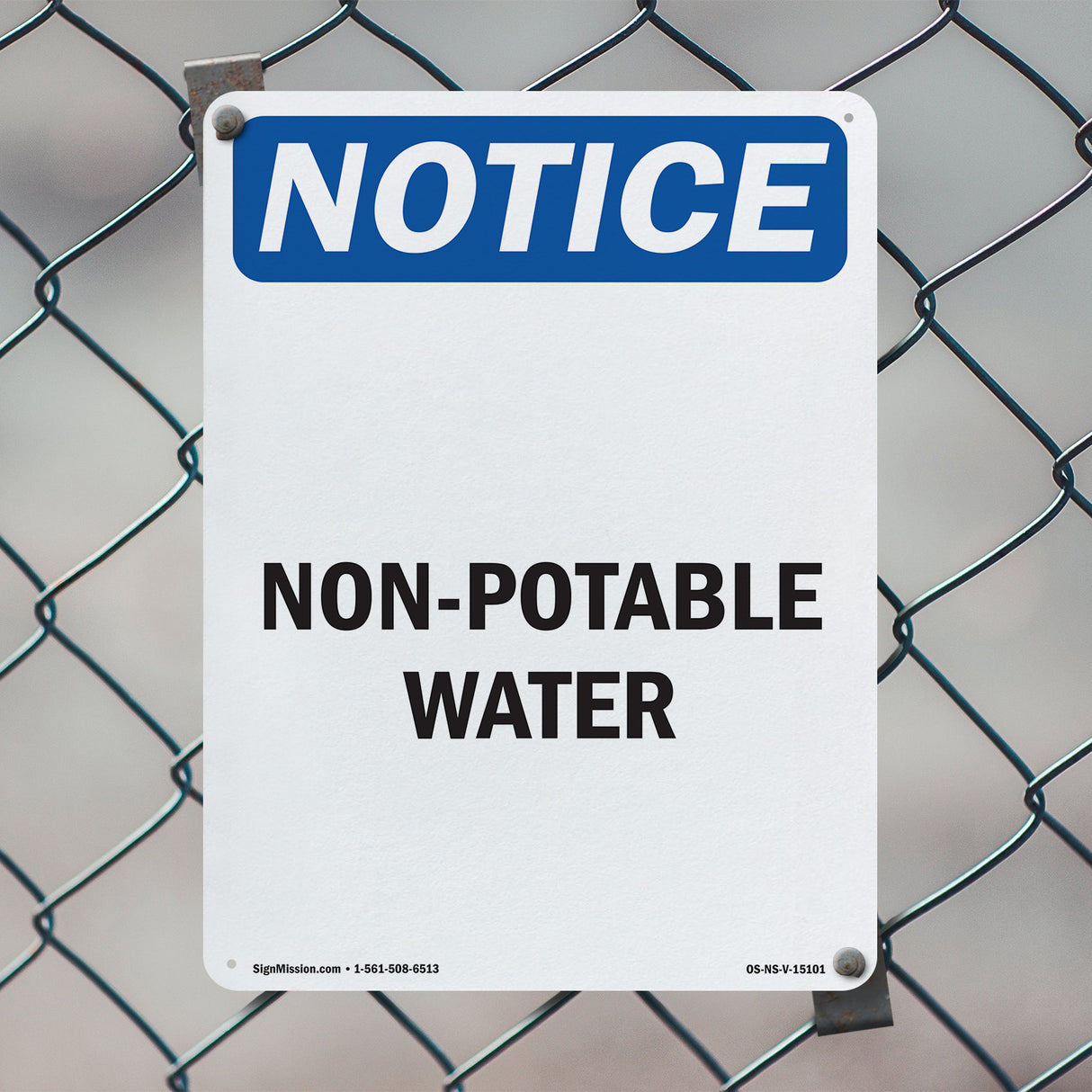 Non-Potable Water Sign