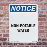Non-Potable Water Sign