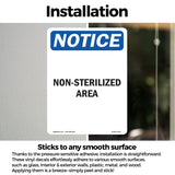 Non-Sterilized Area