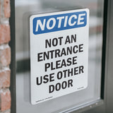 Not An Entrance Please Use Other Door