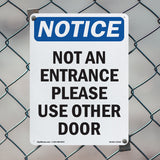 Not An Entrance Please Use Other Door