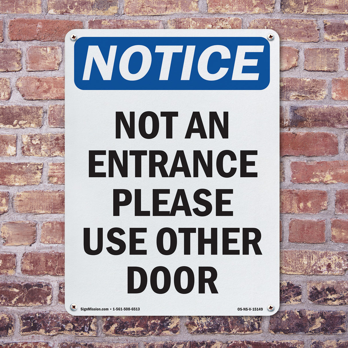 Not An Entrance Please Use Other Door