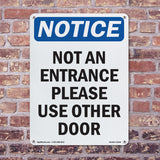 Not An Entrance Please Use Other Door