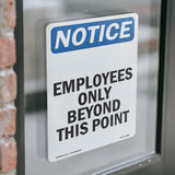 NOTICE Employees Only Beyond This Point