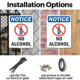 NOTICE No Alcohol