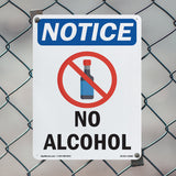 NOTICE No Alcohol