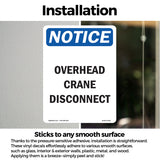 NOTICE Overhead Crane Disconnect