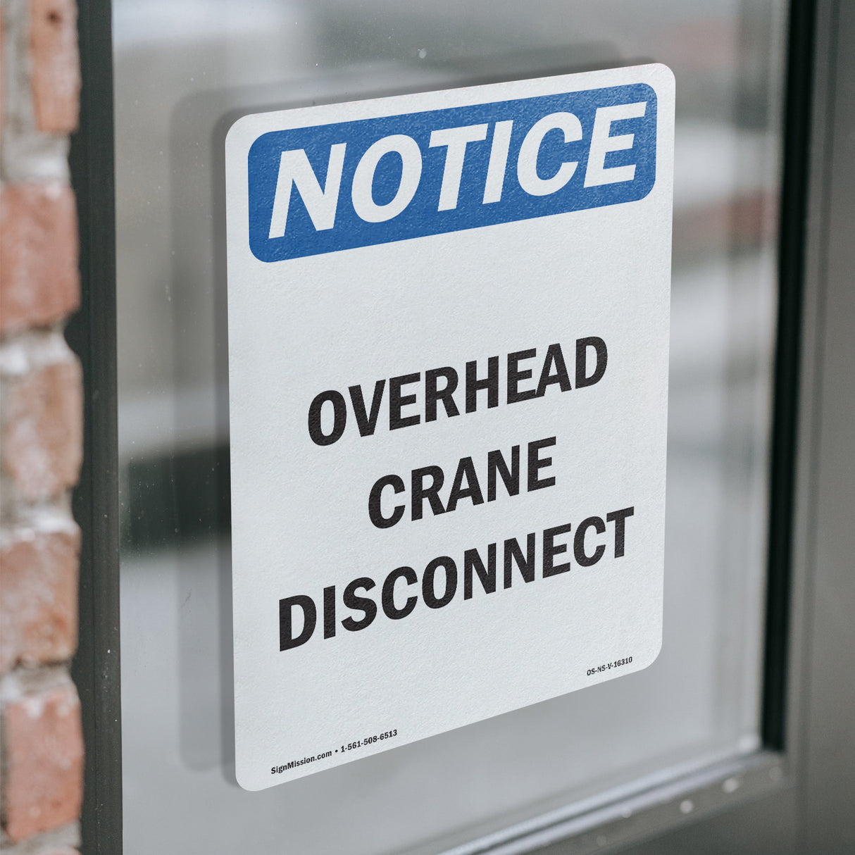 NOTICE Overhead Crane Disconnect
