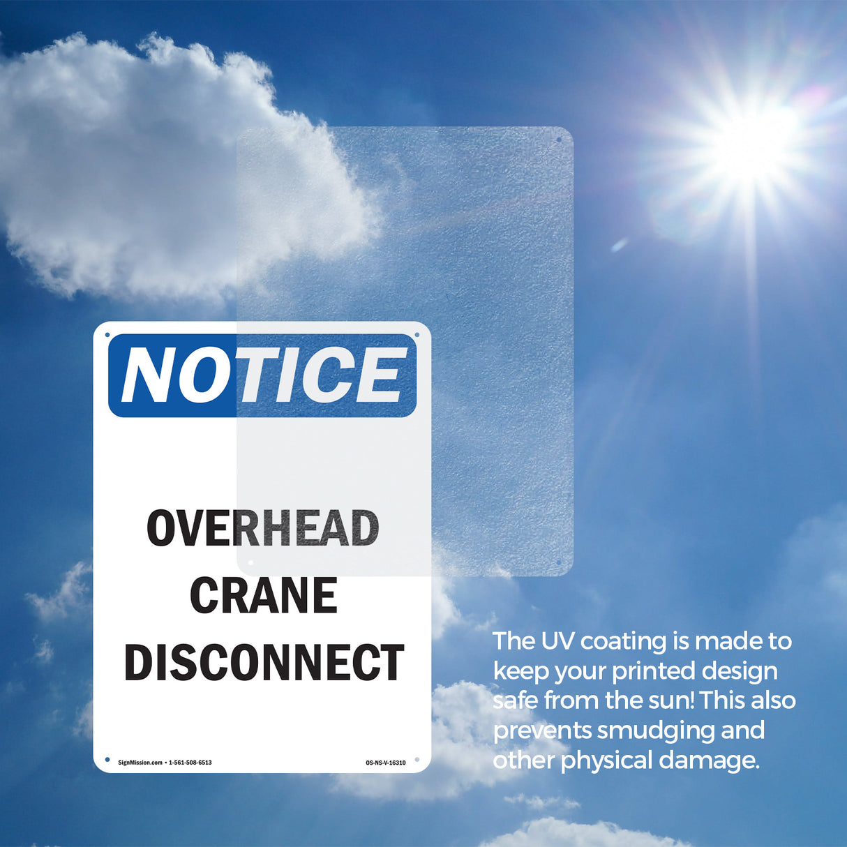 NOTICE Overhead Crane Disconnect