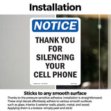 NOTICE Thank You For Silencing Cell Phone