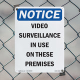 NOTICE Video Surveillance In Use On These Premises