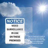 NOTICE Video Surveillance In Use On These Premises