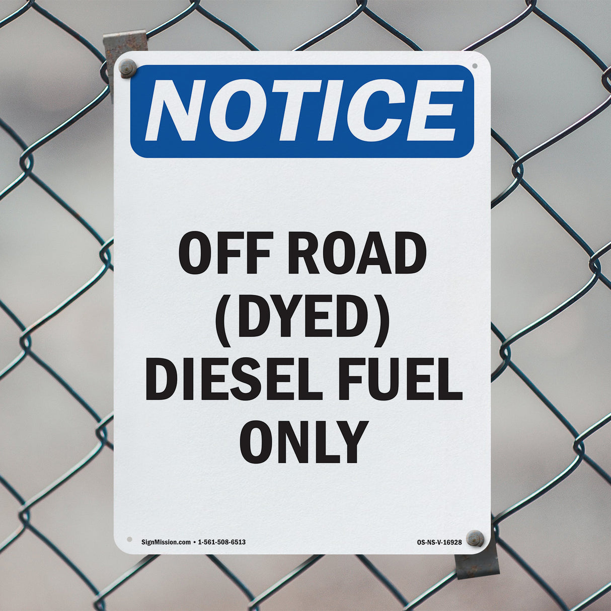 Off Road (Dyed) Diesel Fuel Only