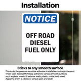 Off Road Diesel Fuel Only