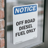 Off Road Diesel Fuel Only