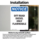 Off Road Diesel Only Flammable