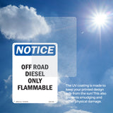 Off Road Diesel Only Flammable