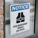 PFD Required While On Deck