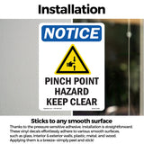 Pinch Point Hazard Keep Clear