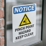 Pinch Point Hazard Keep Clear