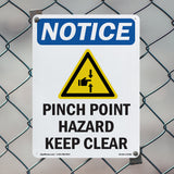 Pinch Point Hazard Keep Clear