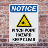 Pinch Point Hazard Keep Clear