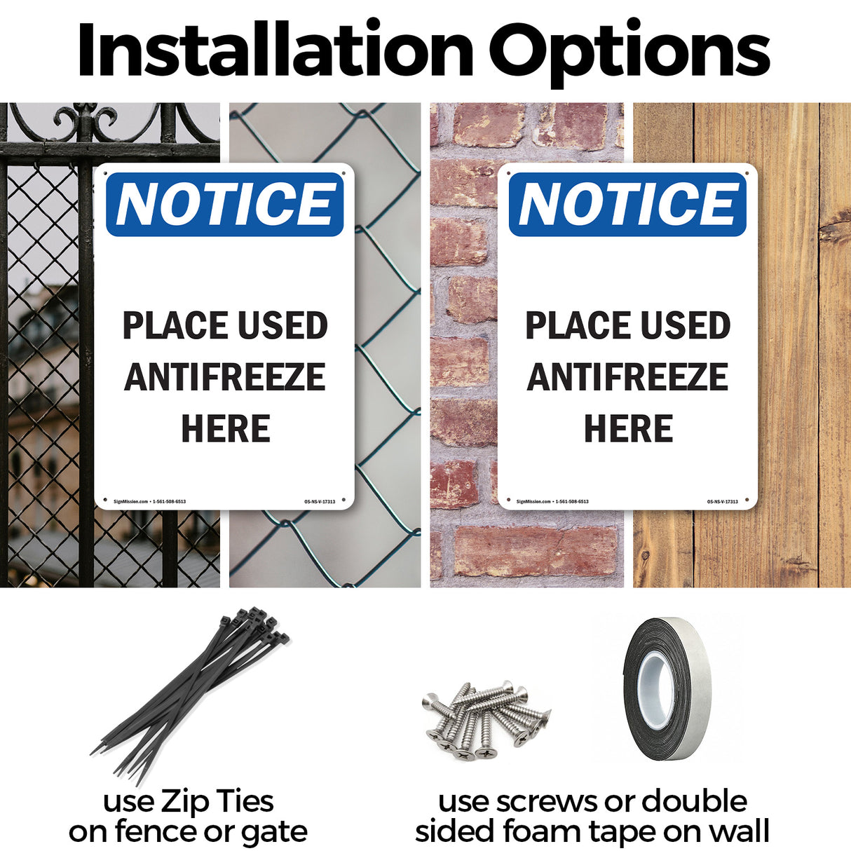 Place Used Antifreeze Here
