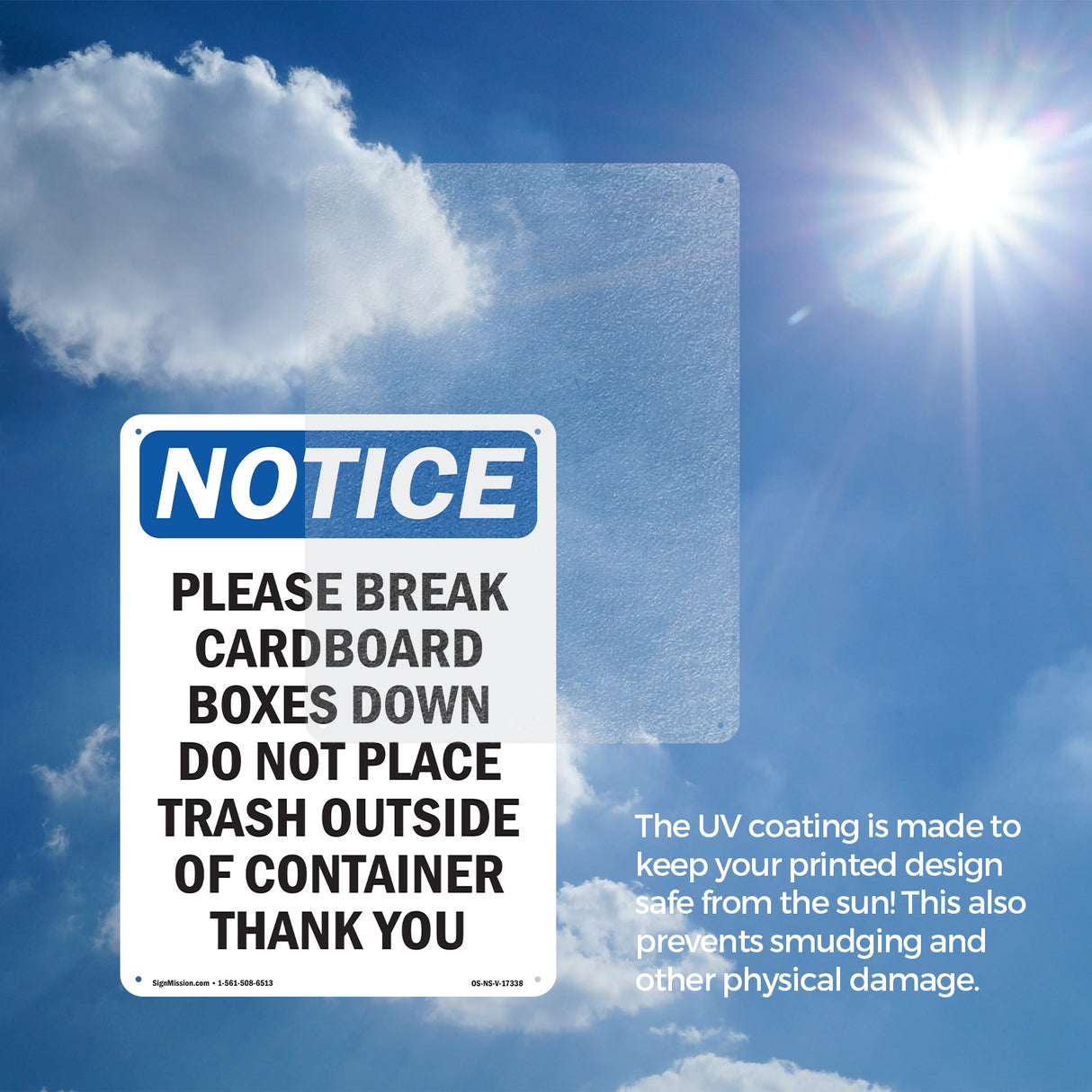 Please Break Cardboard Boxes Down Do Not