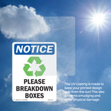 Please Breakdown Boxes