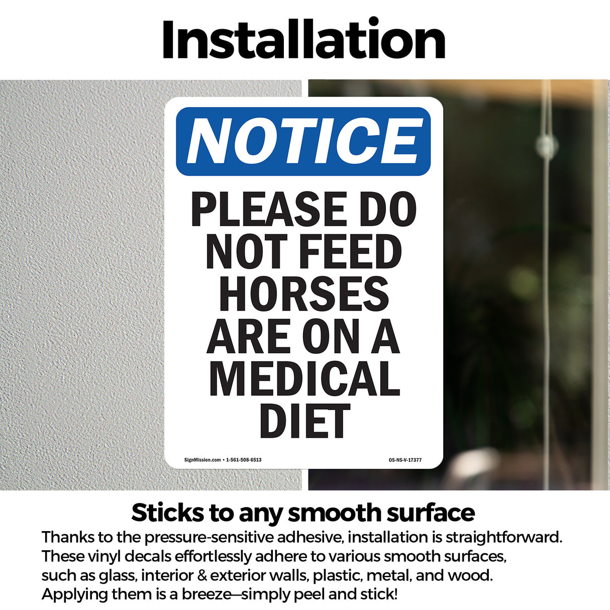 Please Do Not Feed Horses Are On A Medical Diet