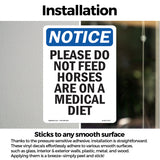 Please Do Not Feed Horses Are On A Medical Diet