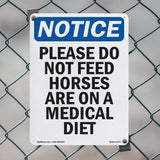 Please Do Not Feed Horses Are On A Medical Diet
