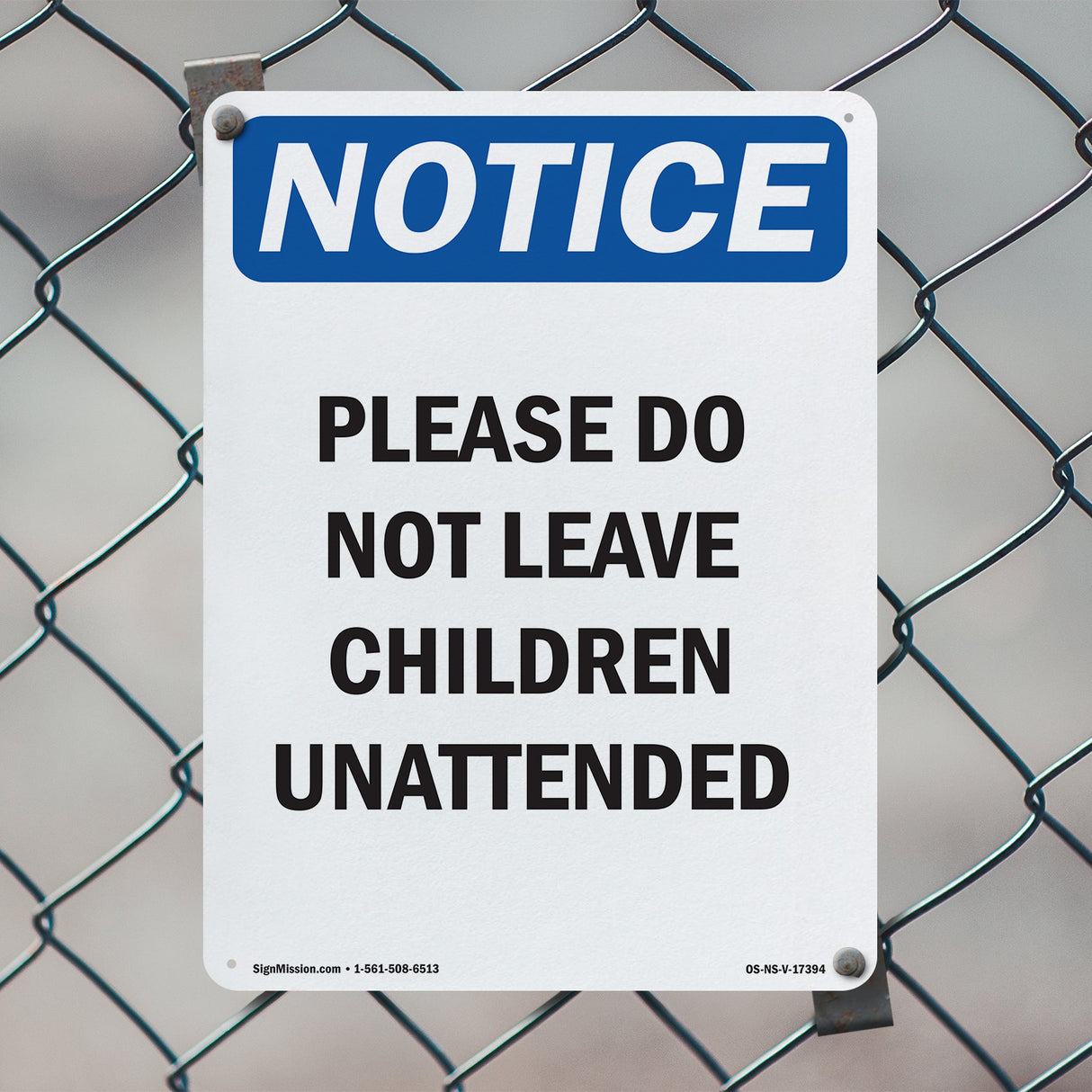 Please Do Not Leave Children Unattended