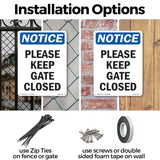 Please Keep Gate Closed