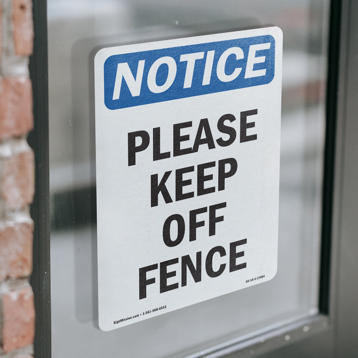Please Keep Off Fence