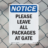 Please Leave All Packages At Gate