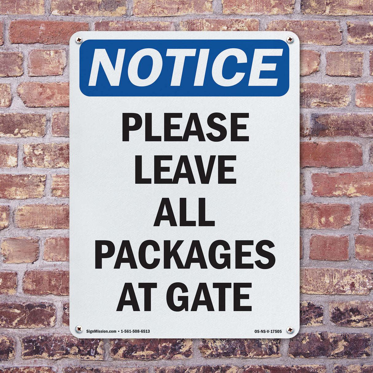 Please Leave All Packages At Gate