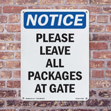 Please Leave All Packages At Gate