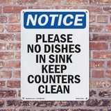 Please No Dishes In Sink Keep Counters Clean